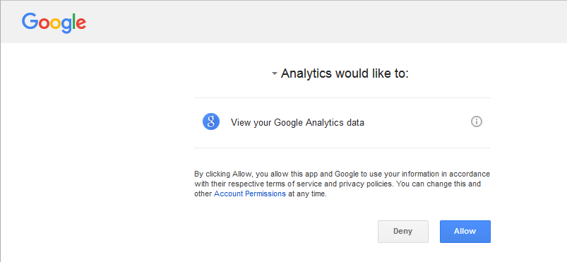 Connecting Google Analytics