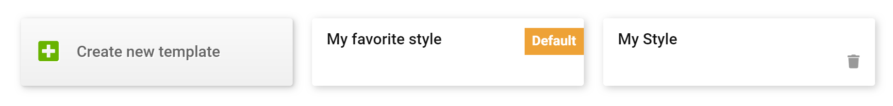 The buttons at the bottom of the report overview page to create a new design template, as well as edit existing design templates.