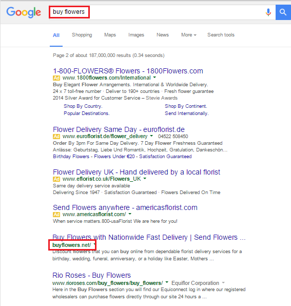 For the search query