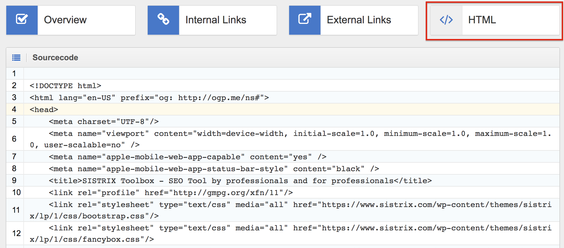 Look at the HTML sourcecode for the URL