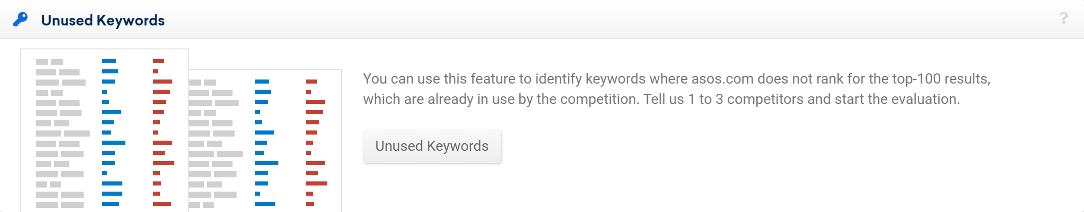 Feature Unused Keywords in the SISTRIX Toolbox