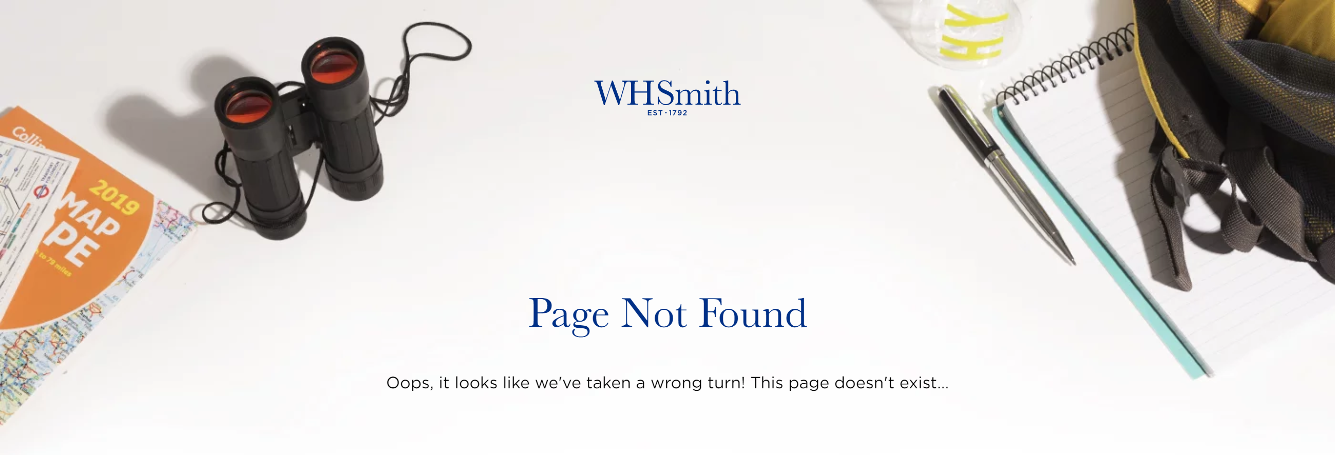 whsmith 404 page