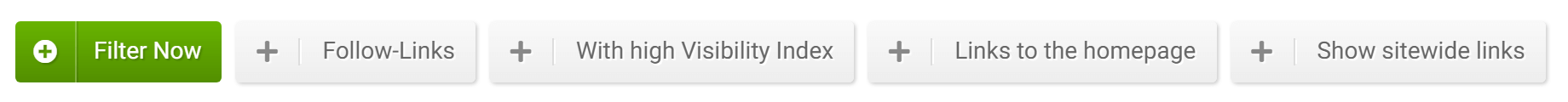 Filters for the Link table in the SISTRIX Toolbox