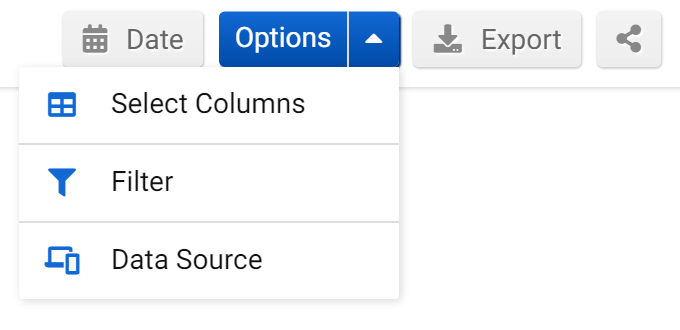 Options for the keyword table in the SISTRIX Toolbox