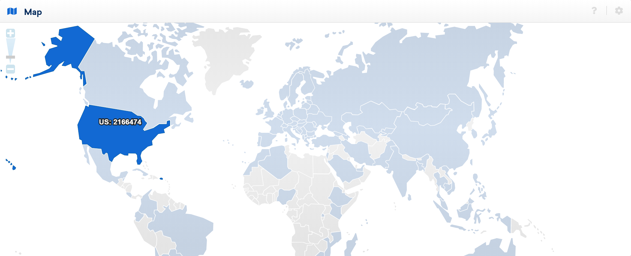Map showing incoming links.