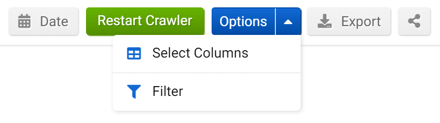 Options available for the Expert Mode in the Optimizer