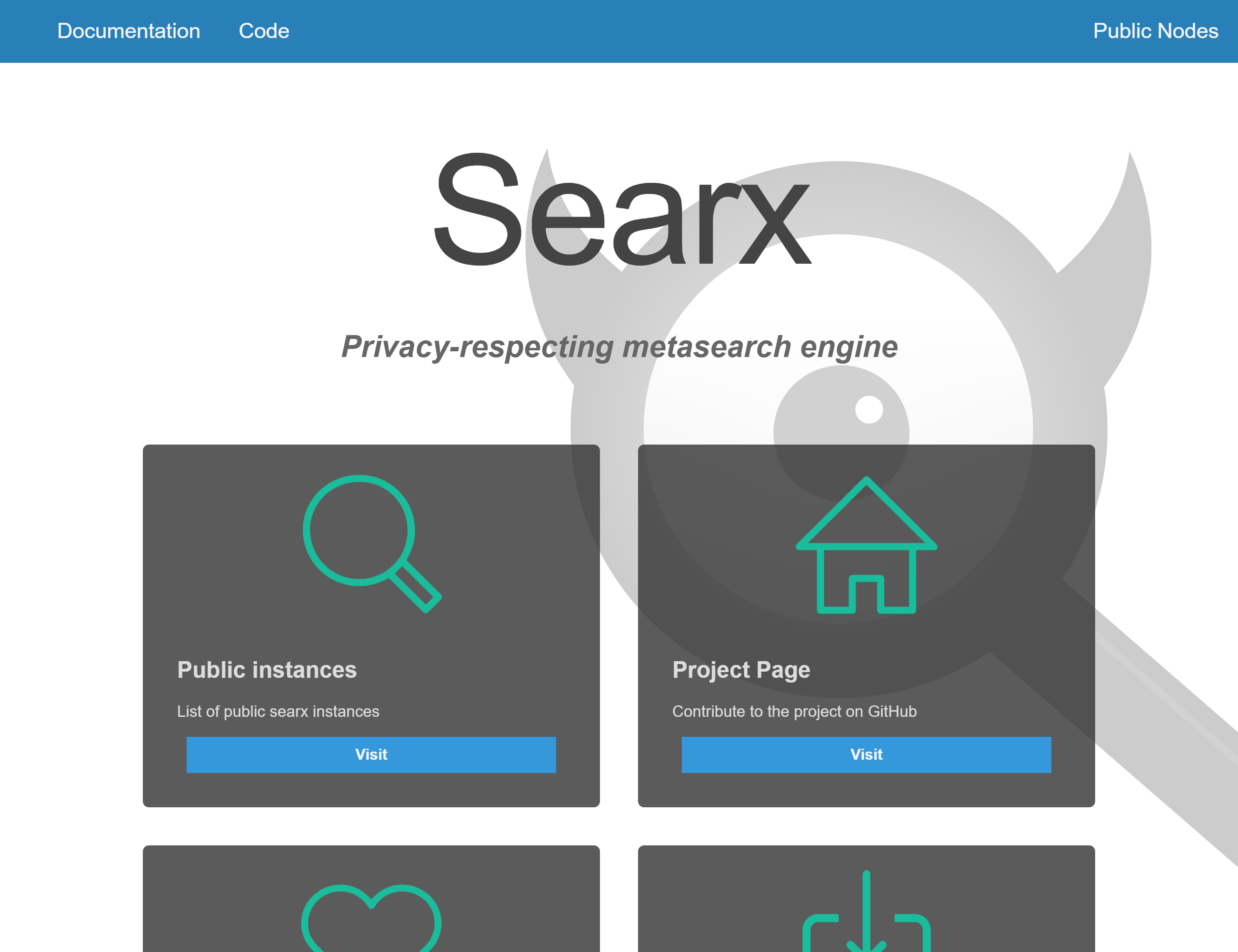 searx.me browser