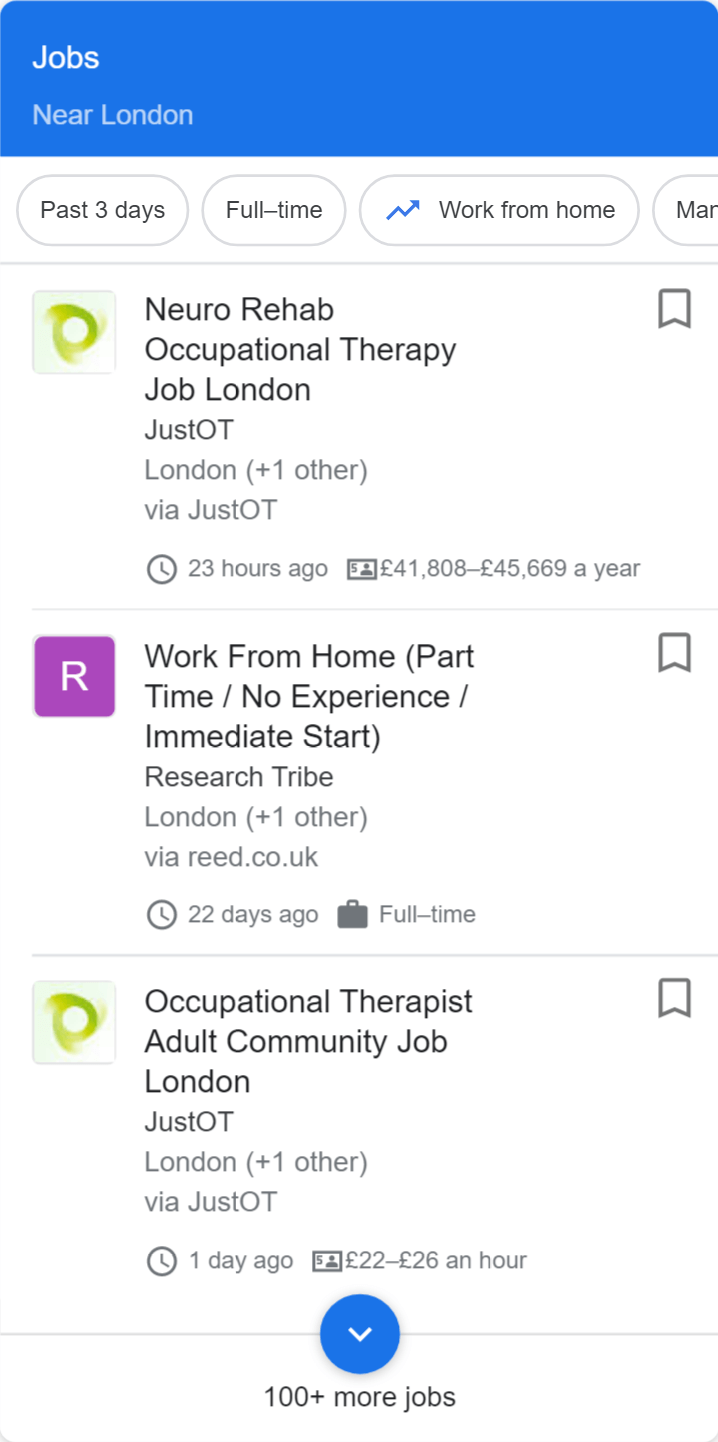 Job results