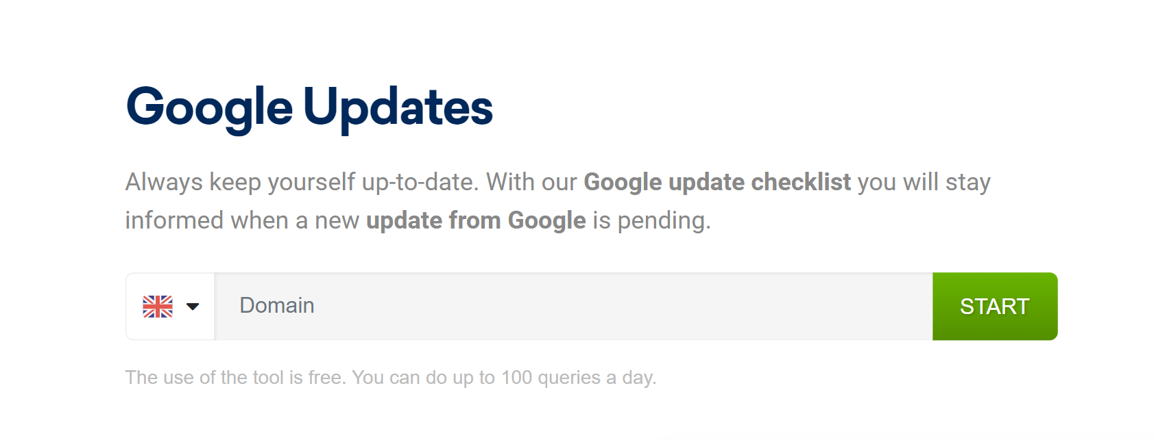 Google Update Check tool