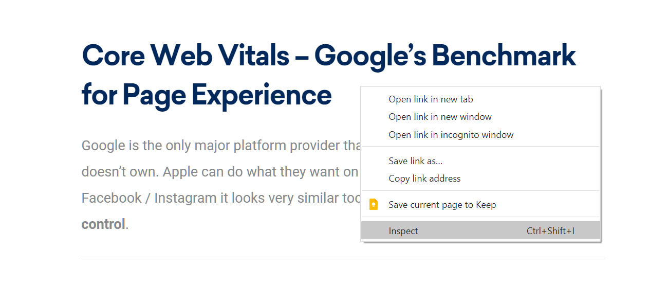 Access the Insect feature with a right-click