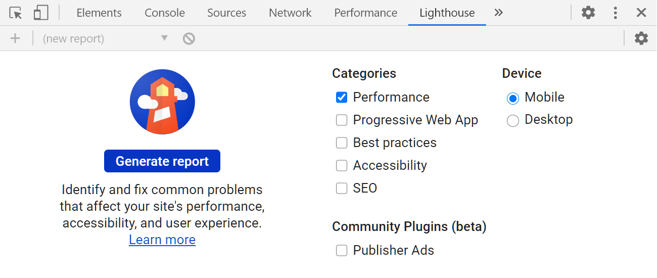 image-medium screenshot-shadow Chrome lighthouse feature