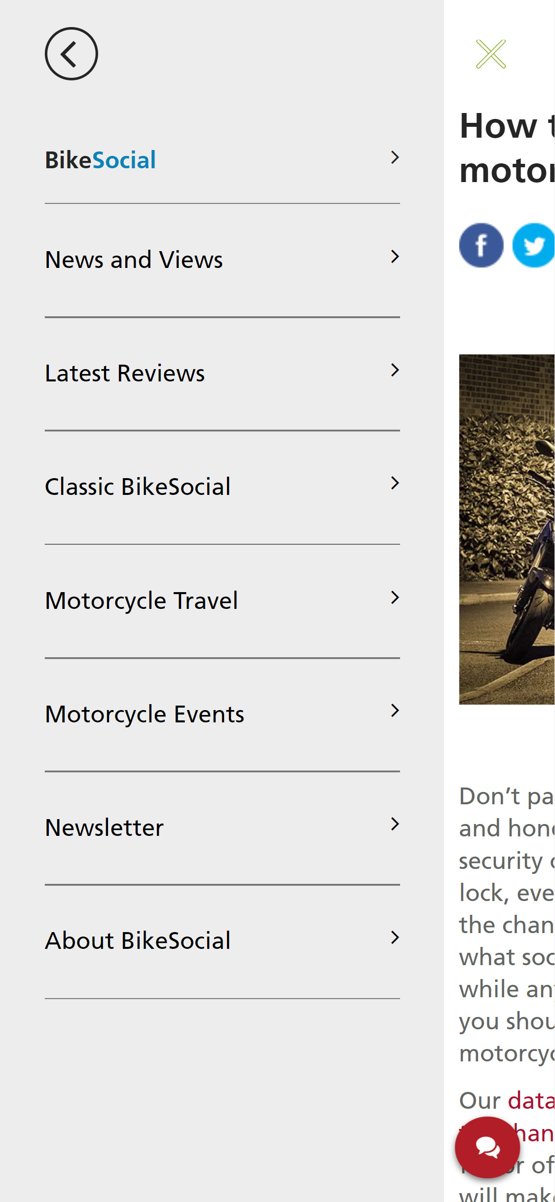 Bennetts BikeSocial content marketing page (example)