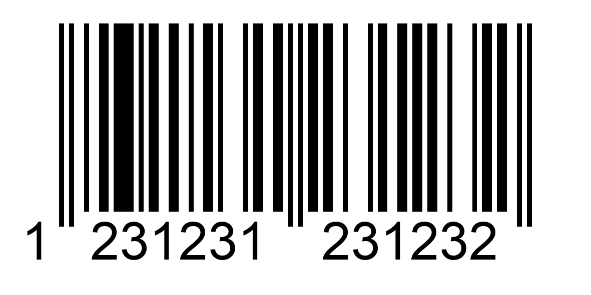 The image shows an 8-digit example of the ean code.