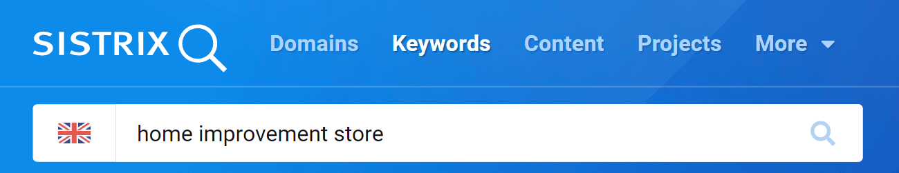 Write a keyword in the search bar to reach its overview