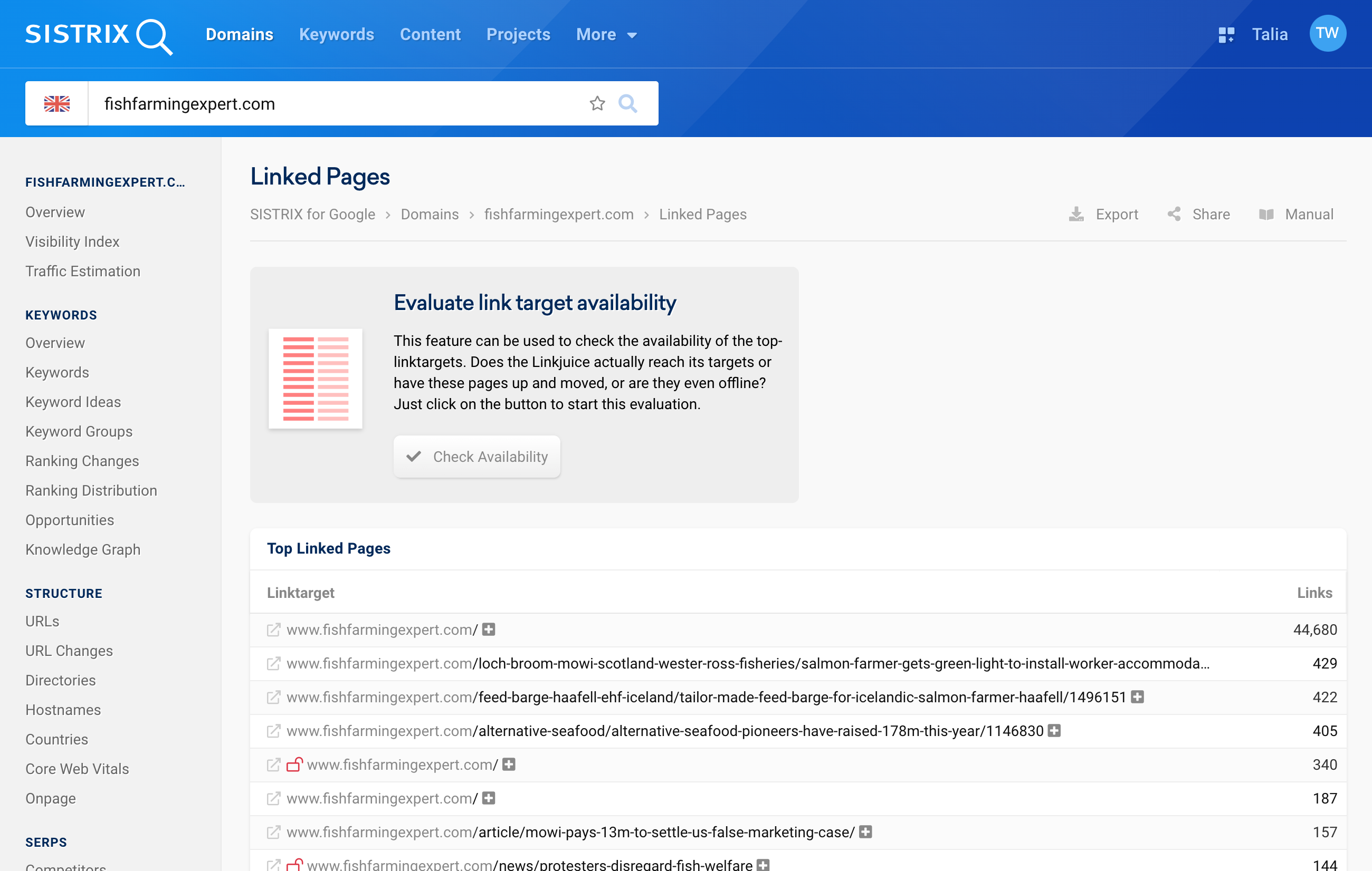 Top linked pages of fishfarmingexpert.com