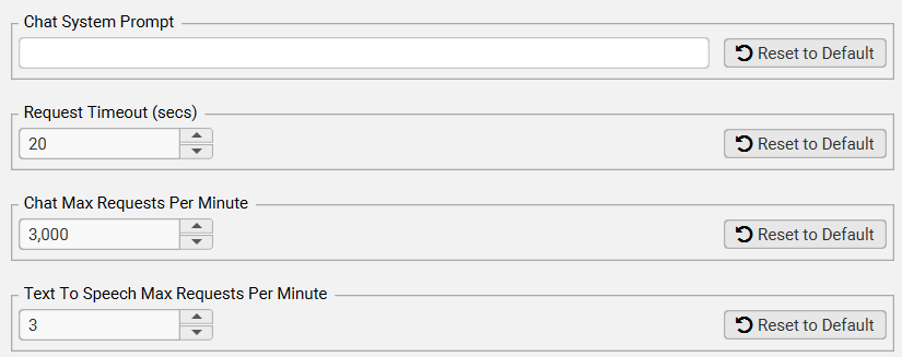 Screaming Frog configuration for AI calls